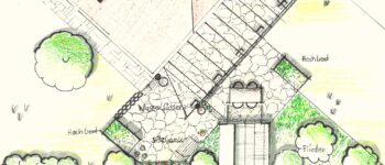 Rund ums Gartenhaus 22 Zeichnung Gartenplan