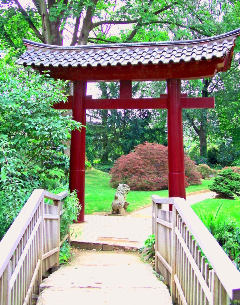 Gartenstil Japanischer Garten Torbogen